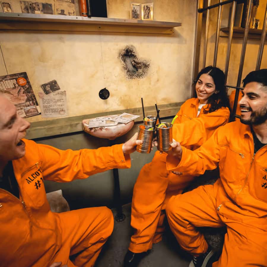 Alcotraz Melbourne: World’s First Prison-Themed Cocktail Bar - The cells, prison radio, and movie-style set