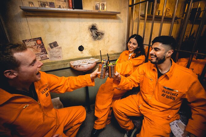 Alcotraz Prison Cocktail Experience in London - Smuggling your base spirit past the guards