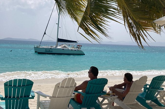 All Inclusive Day Sail to Soggy Dollar Bar, White Bay, JVD - What is included on the catamaran