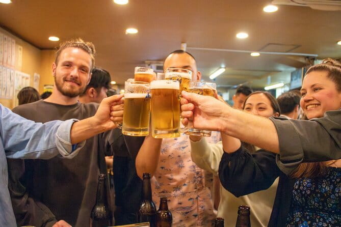 All-You-Can-Drink Bar Hopping Tour in Ueno - Food limits and the importance of telling the guide early