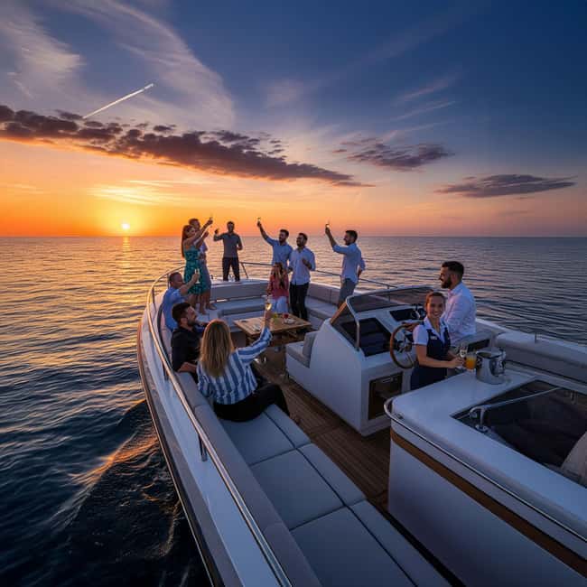 Amalfi Coast: Romantic Sunset Cruise with Music & Cocktails - Swimming and snorkeling at the coastal anchorage
