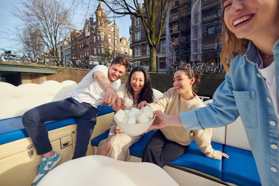 Amsterdam: Smoke & Cruise on covered Cannabis Boat With Bar - The hosts make or break the mood