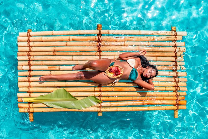 Aruba Bamboo Raft Photo| Videoshoot + Free Cocktails Edits 24Hrs - A Bamboo Raft Built for Pictures