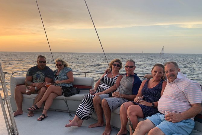 Aruba Happy Hour Sunset Sail with Savory Bites and Cocktails - Settling into the 40-foot trimaran