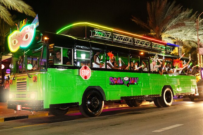 Aruba Nightlife Party Bus with Unlimited Drinks & DJ on Road Jam - Key points at a glance