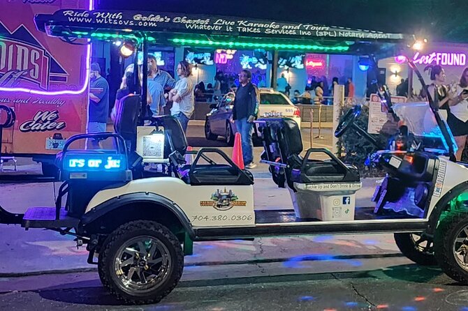 Bar Crawl on a Rollin Disco Ball Golf Cart in Charlotte - The driver shapes the experience