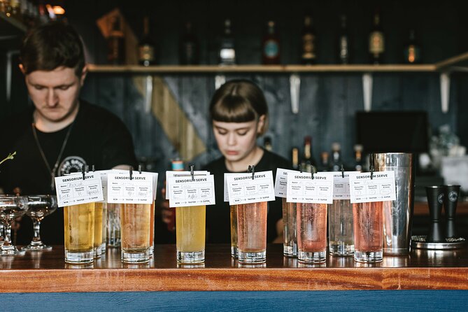Belfast's Sensory Cocktail Experience with 4 Cocktails - The second cocktail: vodka with peach and jasmine