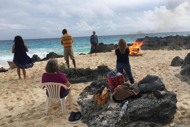 Bermuda Beach Bonfire with Dark and Stormy Cocktail Included - A Bermuda evening built around fire, sea, and sky