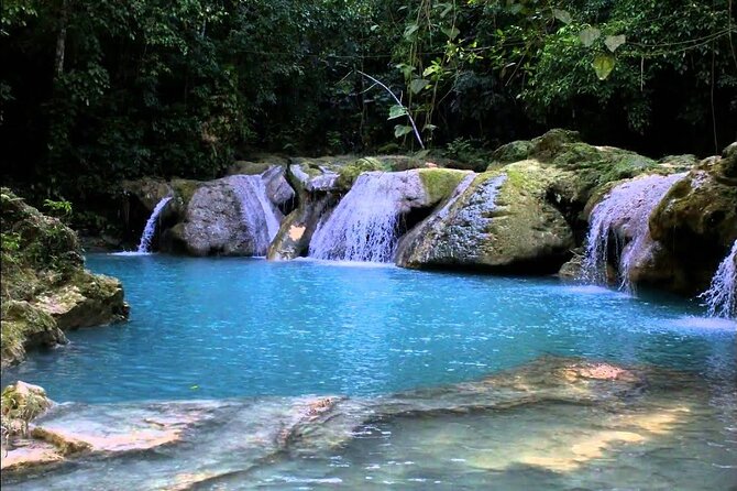 Blue Hole, Dunn's River Falls + Lunch & Cocktails at Bamboo Beach - Blue Hole gives you the first splash