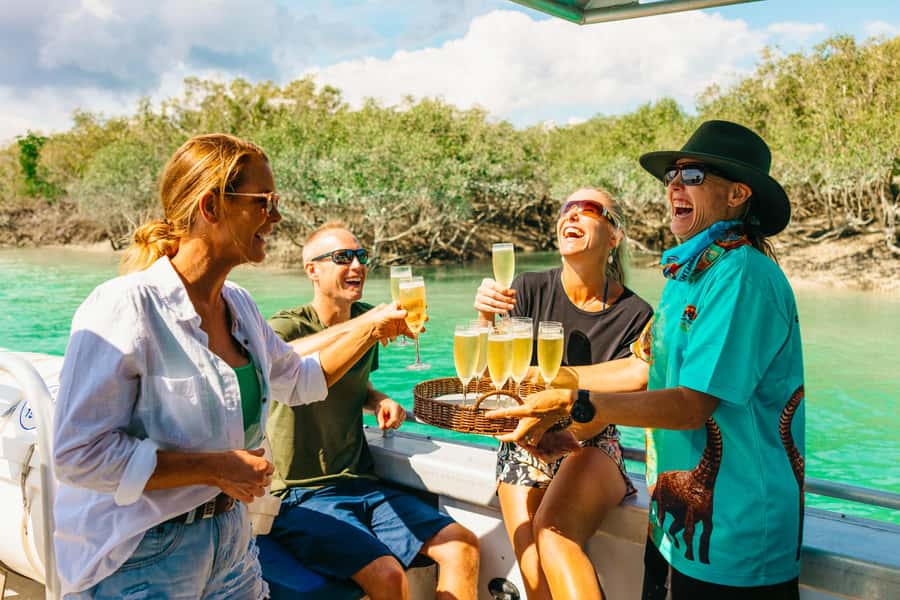 BROOME: DINOSAUR ADVENTURE CRUISE - With Tapas and Cocktail - Starting at Roebuck Bay with a safety briefing