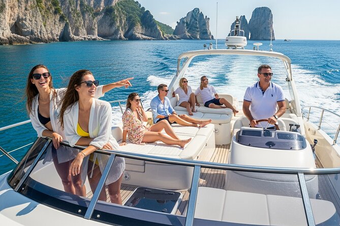 Capri in a Day: Boat Tour + City Visit + Free Bar + Brunch - The first stretch: Bagni di Tiberio and Cala del Rio