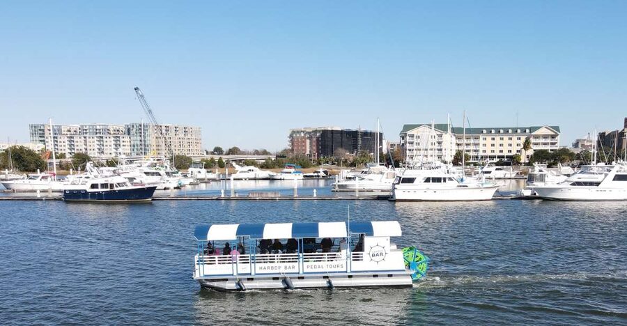 Charleston: Harbor Bar Pedal Boat Party Cruise - Boarding at Ripley Light Marina