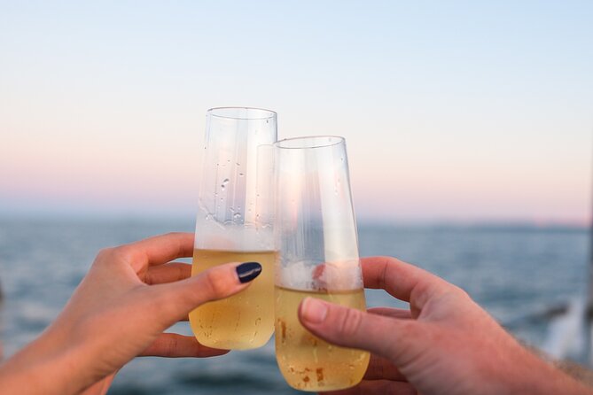 Charleston Iconic Sunset Sail - Lux Catamaran w/Bar & Bathrooms - Leaving Shem Creek for Charleston Harbor