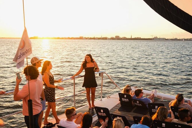 Charleston Iconic Sunset Sail - Lux Catamaran w/Bar & Bathrooms - Downtown Charleston Seen from the Water