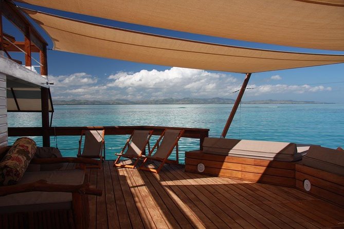 Cloud 9 Half Day Tour Inclusive of Food & Bar Coupon Plus Transfers - Leaving Port Denarau and crossing the water
