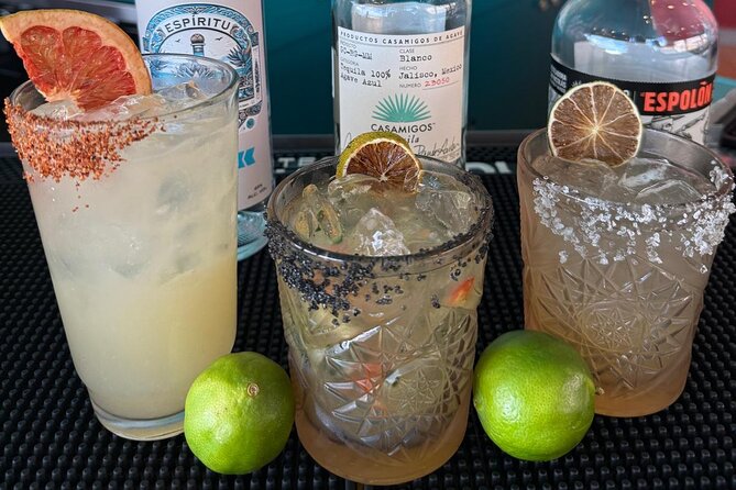 Cocktail Making in Cozumel Mexico - The tequila tasting sets the tone