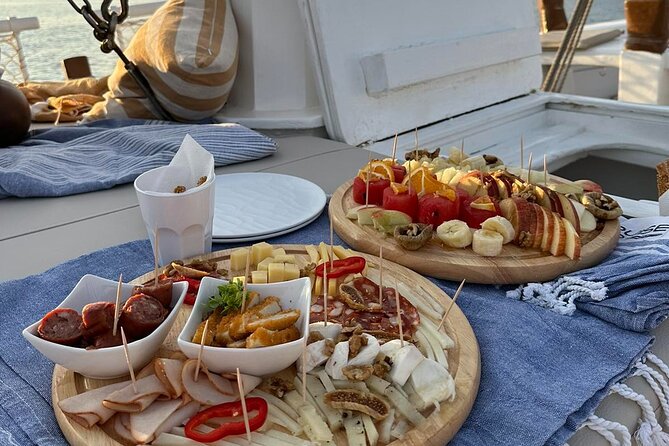 Corfu: Sunset Cruise on a Wooden Vessel with Cocktails & Bites - Mouse Island and the Kanoni sunset stop