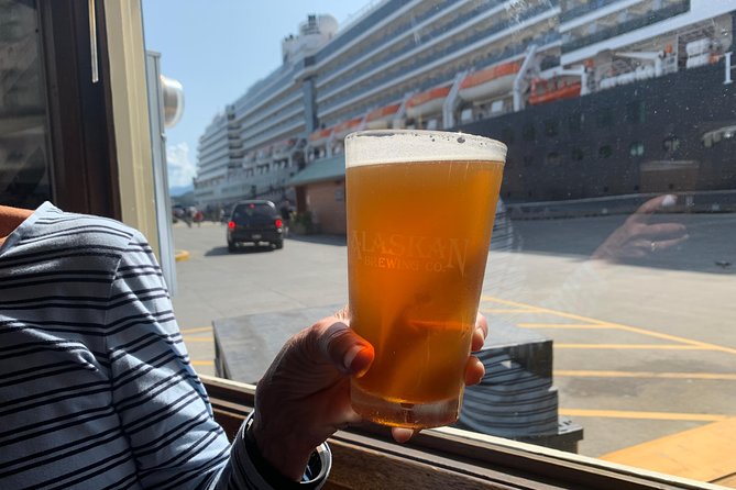 Cruisin' and Boozin' - 90 minute Historical Walking Tour of Sites and Bars - Sourdough Bar and the wall of shipwrecks
