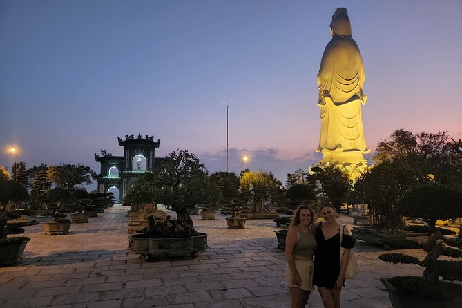 DA NANG NIGHTLIFE Tour with MARBLE MOUNTAIN & LADY BUDDHA STATUE, DRAGON BRIDGE - Why this afternoon-to-evening route works