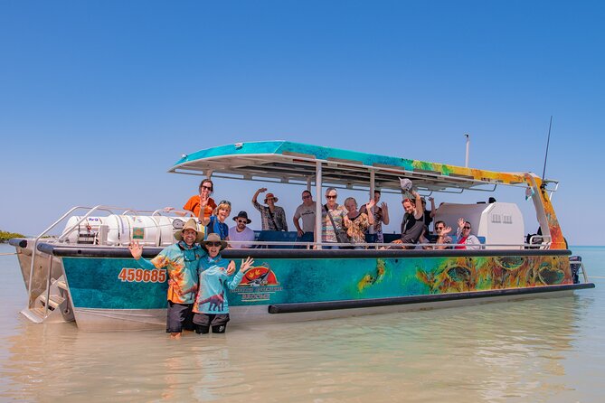 DINOSAUR ADVENTURE CRUISE - With Beachside Tapas and Cocktails - Boarding the boat from Port Drive