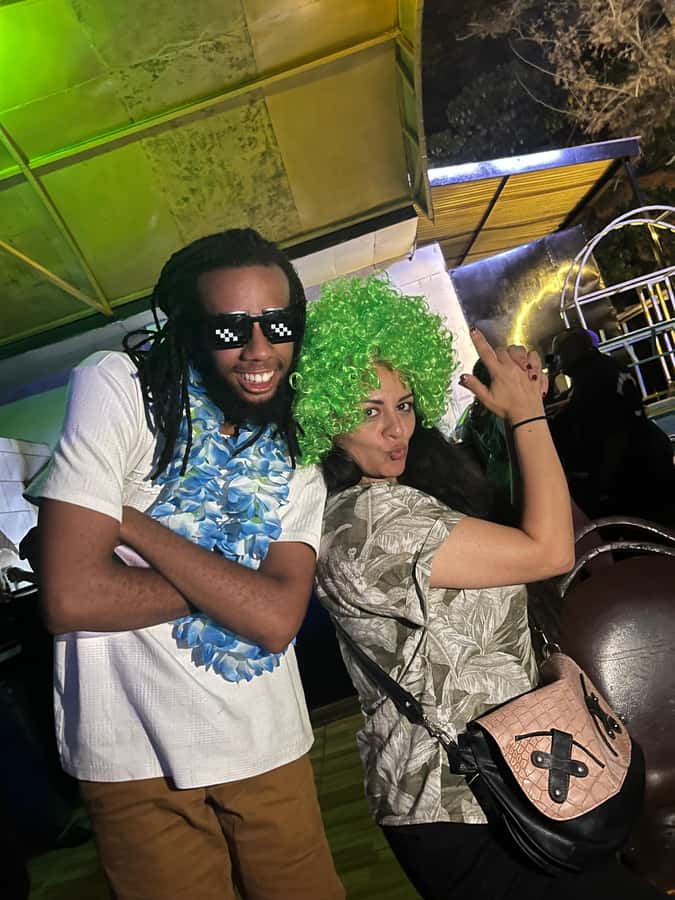 Discover Kigali's Nightlife with Aline - Starting with bubbles at Tania’s Restaurant