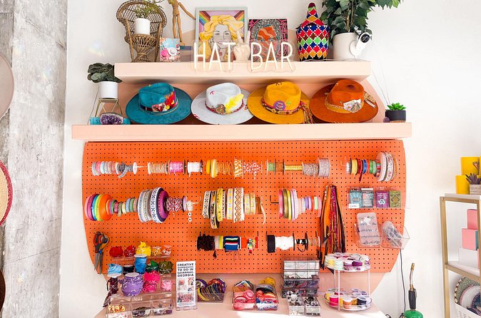 DIY Hat Bar Experience in Savannah - Getting help from Sam and Savannah
