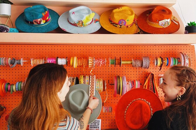 DIY Hat Bar Experience in Savannah - Turning a plain hat into your own design