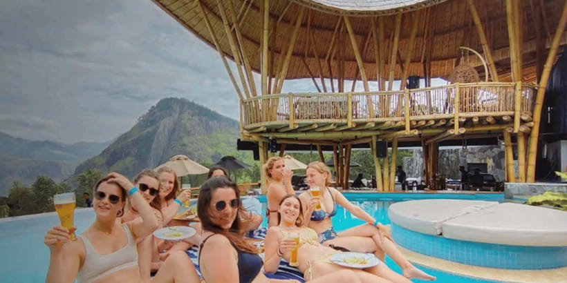 Ella Ravana Pool Club Dip & Dine+2 Free Cocktails!+Zipline - Who will enjoy this most