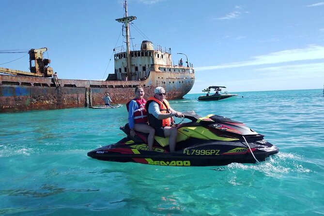 FAMOUS SHIPWRECK, Tiki Bar & Iguana Island Private Jet Ski Tour - The private format is the real value