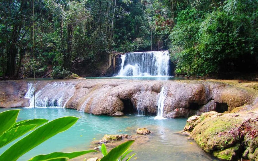 Floyd’s Pelican Bar, Ys Falls and Black River Safari Tour - YS Falls: cool pools, decks, and optional zip lining