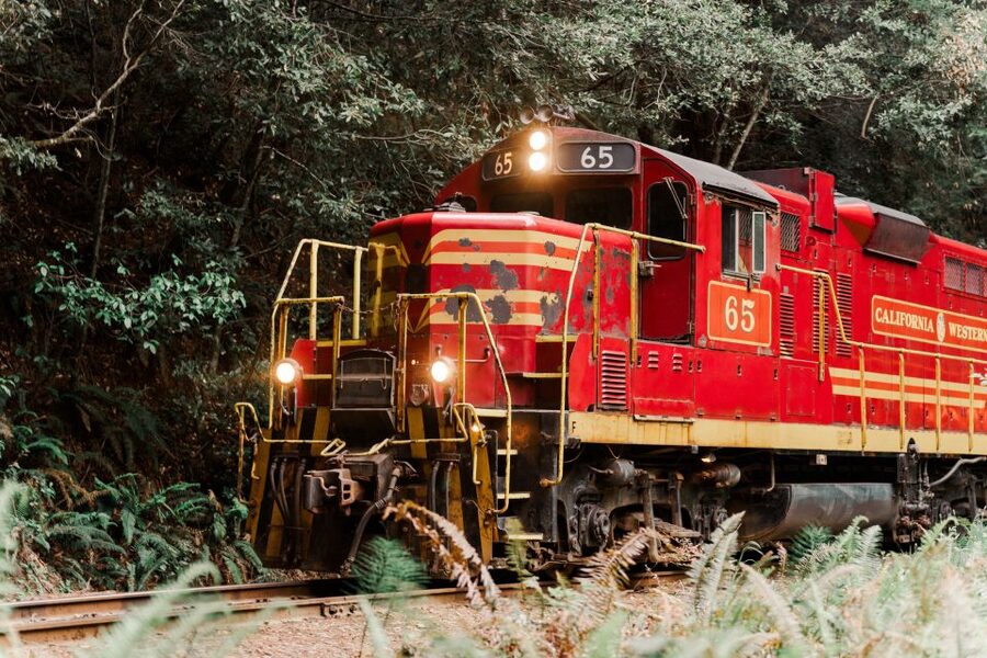From Fort Bragg: Redwoods Train Ride and Nightclub Ticket - Arriving at Glen Blair Junction, also called The Glen