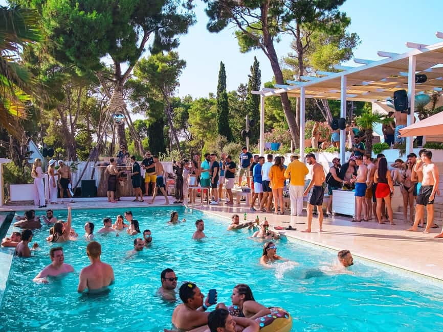 From Split: Brač Island Beach Bar and Pool Party - Milna and the Soul Rehab Party