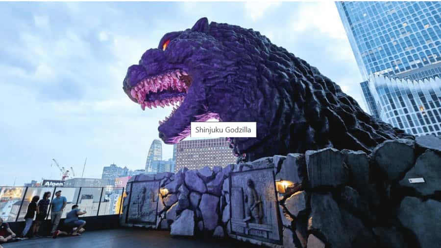 Get to know Shinjuku (nightlife optional) - Godzilla Head gives the route a clear landmark