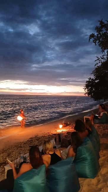 Gili Trawangan: Experience The Gili Fireshow with Cocktail - Fire and sunset on Gili Trawangan’s west side