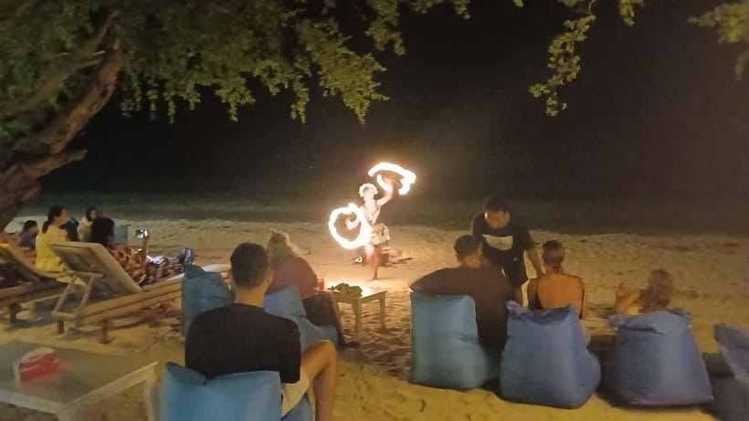 Gili Trawangan: Experience The Gili Fireshow with Cocktail - Walking from the harbor to The Gili Beach Bar