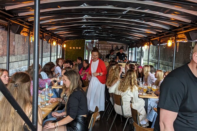 Groningen: Terrace Boat Experience with a Cozy Bar: 1 hour - Boarding at Stationsweg 1003