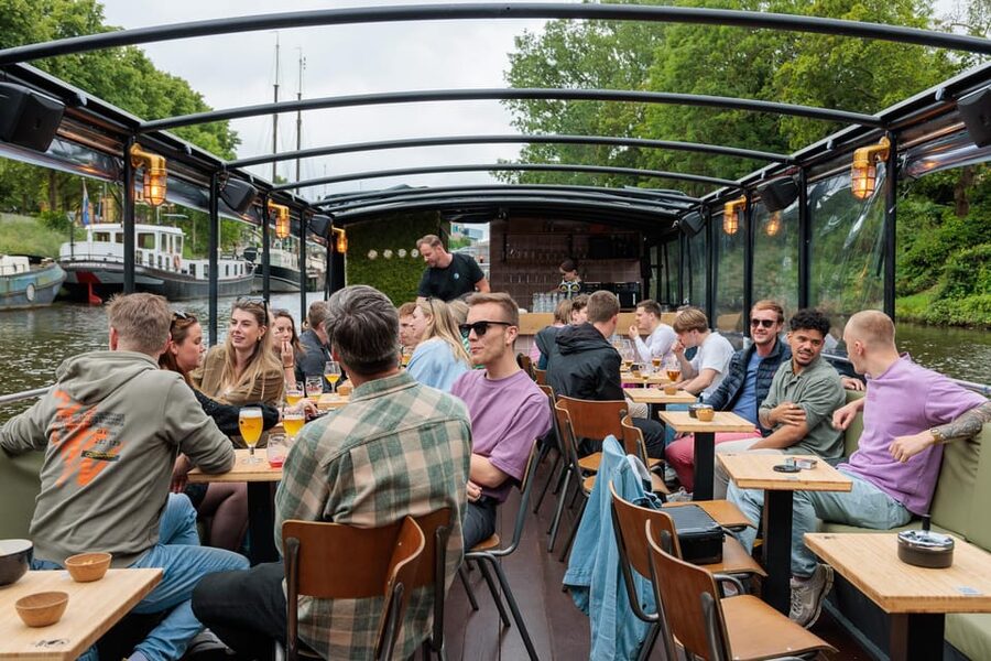 Groningen: Terrace Boat Experience with a Cozy Bar - What the 1 to 1.5-hour route feels like