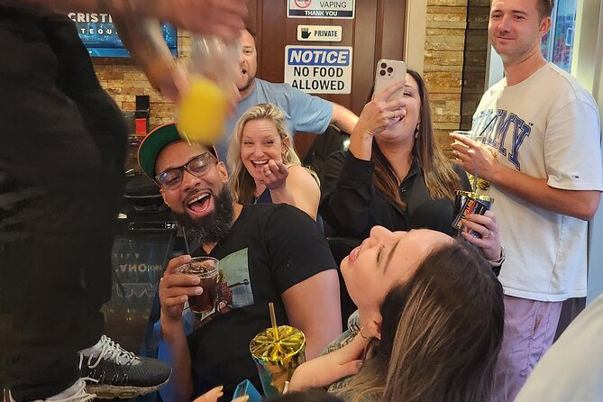 Happy Hour Bar Crawl! Las Vegas Strip Walking Tour - An Italian restaurant with a painted sunset ceiling