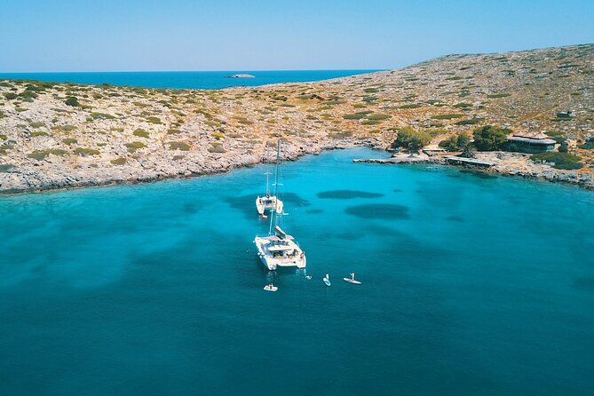Heraklion: Catamaran Cruise to Dia with Sunset, Meal & Bar - From Heraklion Marina to Open Sea