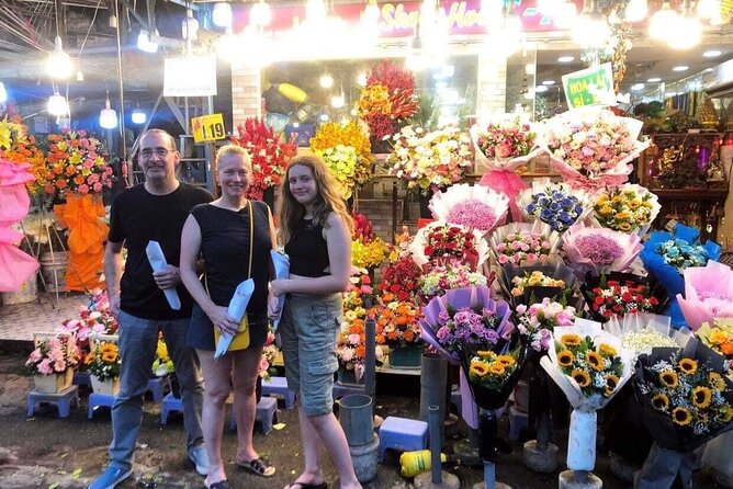 Ho Chi Minh Nightlife & Street Food Tour By Motorbike - Ho Thi Ky Flower Market adds color and late-night energy