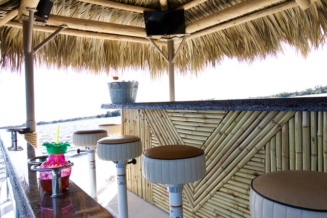 Key West: Private Sunset Cruise on an Authentic Tiki Bar Boat - Sunset Pier and Mallory Square from offshore