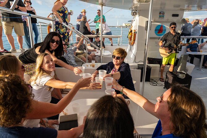 Key West Sunset Sail with Open Bar, Live Music and Hors D'oeuvres - Live music, dancing, and the social side