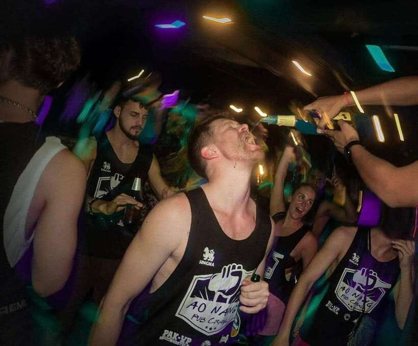 Krabi Pub Crawl - The Best Nightlife Tour in Ao Nang! - The club stop and late-night energy