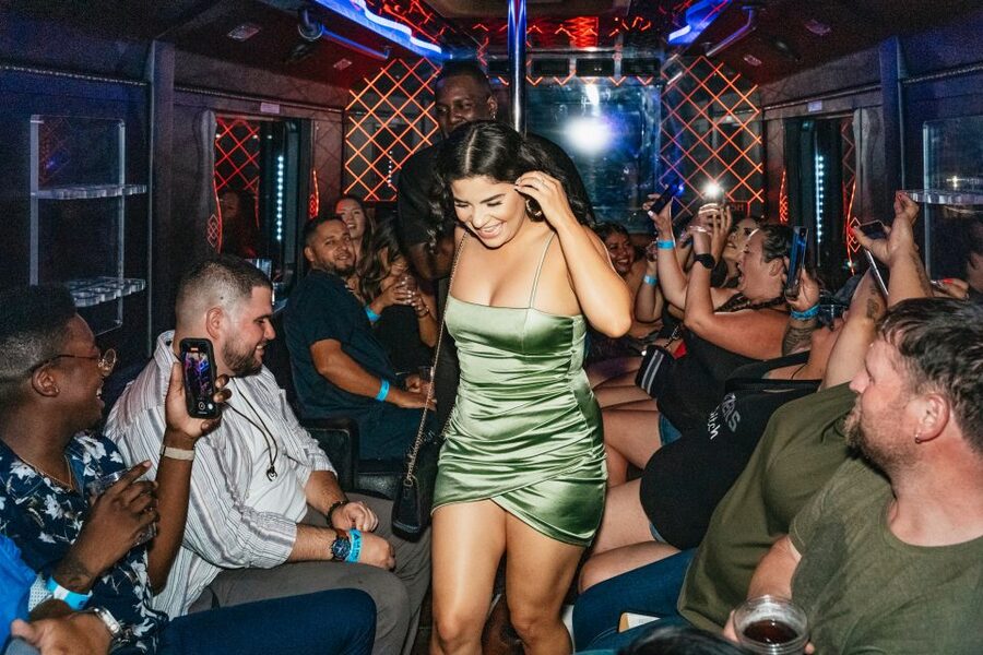 Las Vegas: Club Crawl and Party Bus with Free Drinks - Starting at 7 W Flamingo Road