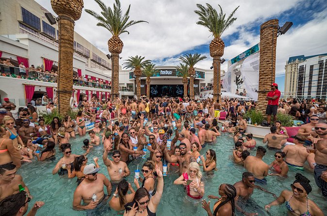 Las Vegas Day Club Crawl & Party Bus VIP Tour - The party bus ride between venues