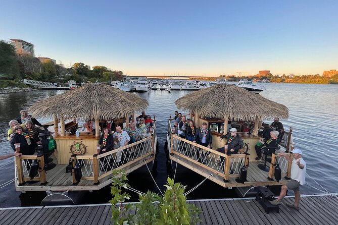 Lilo Floating Tiki Bar on the Ottawa River - Parliament Hill and Canada’s capital from the water