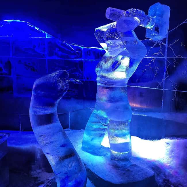 Lofoten: Magic Ice Bar Entry Ticket with Welcome Drink - Colored lights, music, and the right pace
