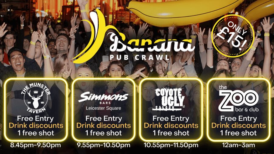 London : Central London Bar Crawl with discounts on drinks - Walking between West End bars
