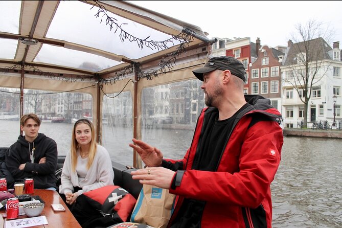Luxury Amsterdam Canal Cruise – Unlimited Cocktails Included (1H) - Drinks, cheese, and the social side