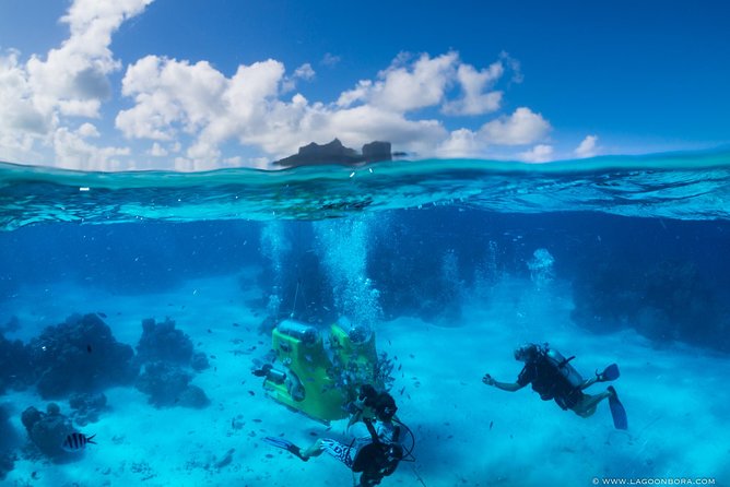 LUXURY Catamaran Bora Bora : Sailing, Snorkeling & Floating Bar - The coral garden snorkeling stop